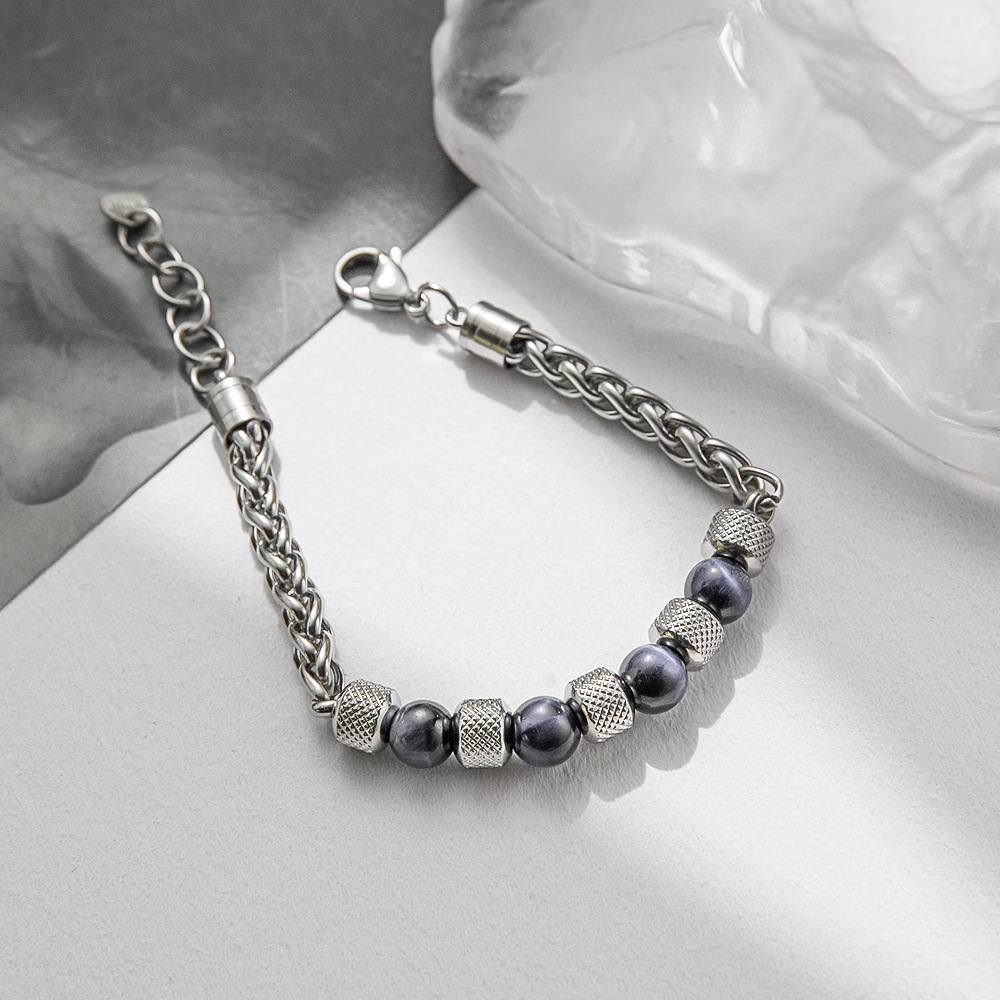 Fashion Geometric Titanium Steel Plating Bracelets 1 Piece