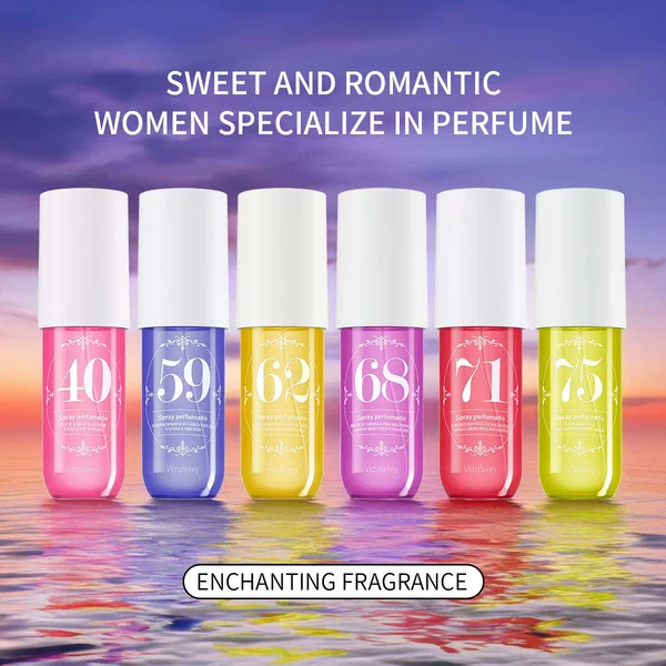 Cross-border English version of digital perfume fragrance lasting elegant women's perfume spray Brazil alcohol-free perfume