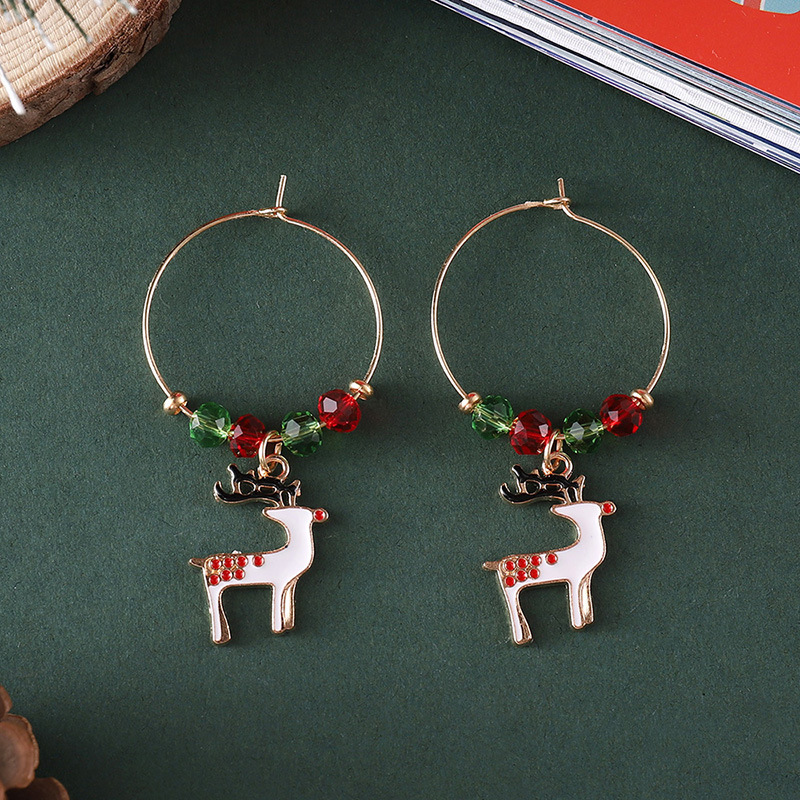 23g Weight Travel, Daily Occasion Christmas Festival Women's Gender Cute Style Cute Earring Sets 8
