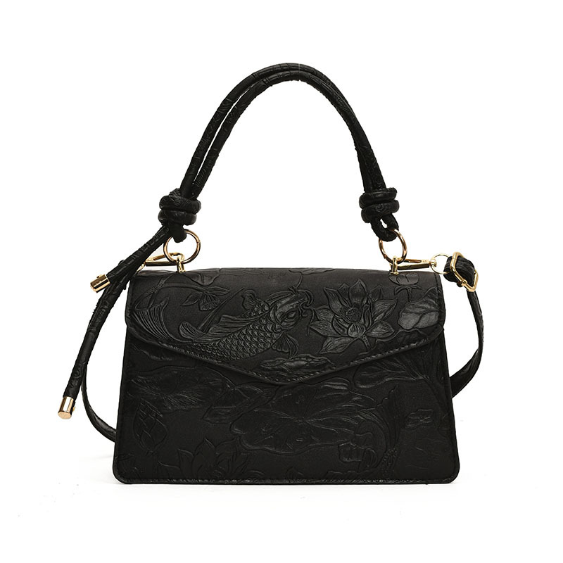 Nuevo estilo de ocio extranjero 2025 primavera de moda simple bolso de hombro flor tridimensional bolso de mochila