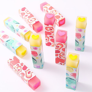Color love eraser Primary School students drawing error correction Plasticine cartoon dinosaur examination error correction 4B pencil eraser