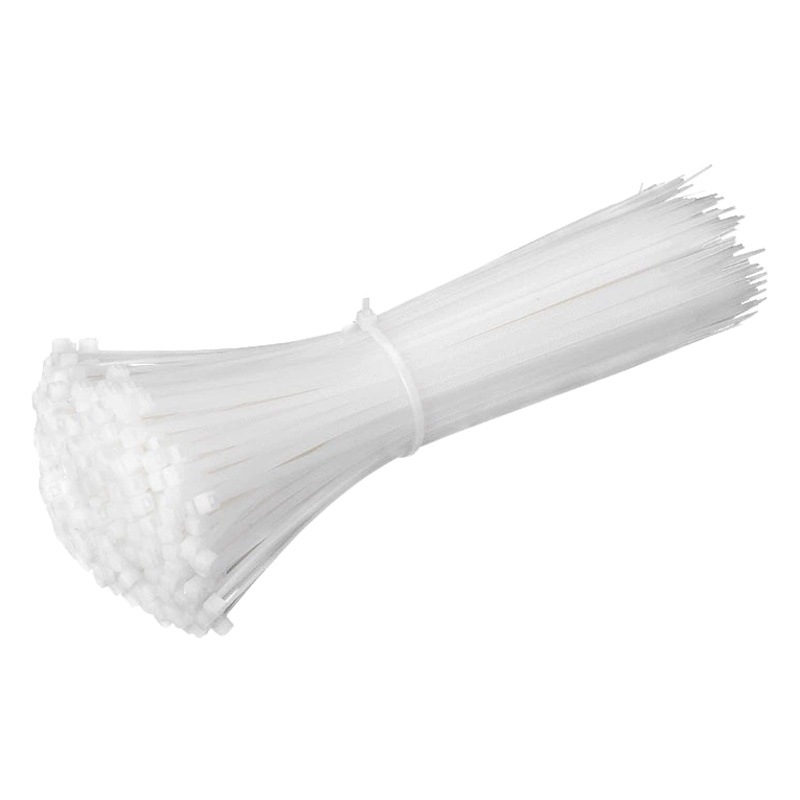 Flor sombra auto-bloqueo de nylon Cable de plástico fijo cable de la atadura de cables cordón negro cuerda vinculante