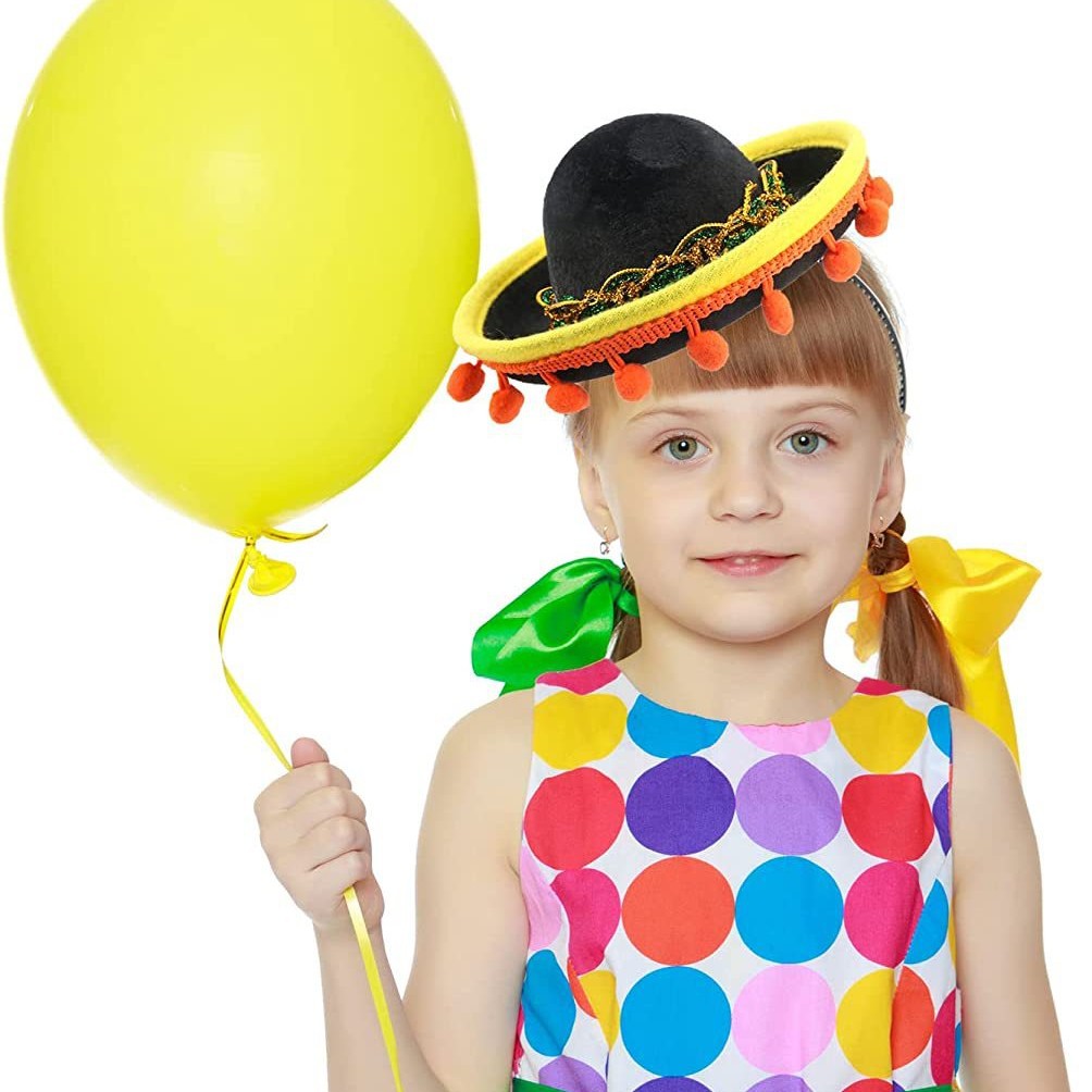 Nuevo diadema gorra México sombrero de fiesta sombrero mini sombrero con borde de bola
