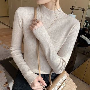 Plus Size Half Turtleneck Knitwear [70-200] Women's Autumn and Winter Inner Layering Shirt Slimming Look Knitwear Versatile Top