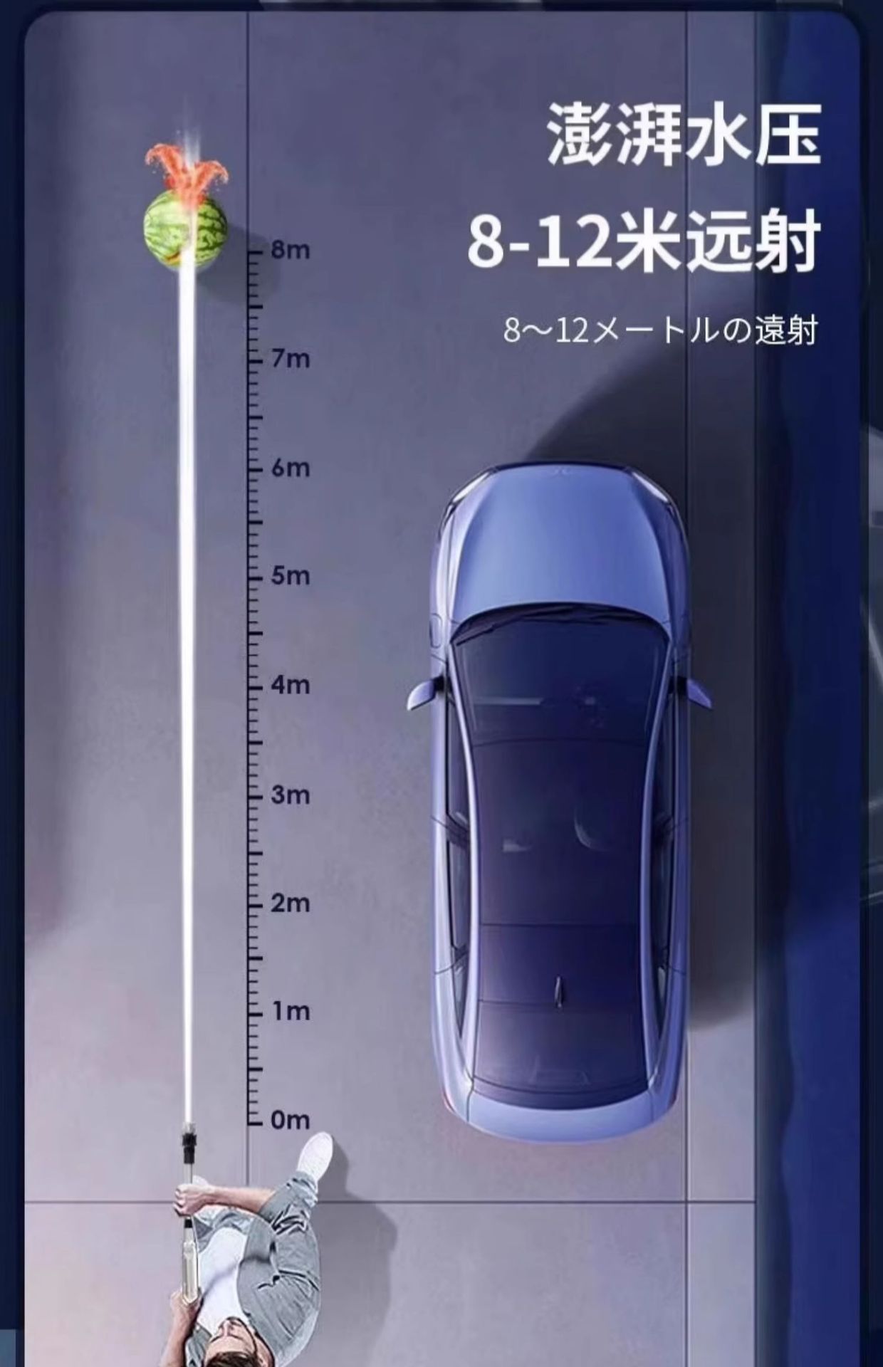Suitable for High-Pressure Car Wash Water Guns, Wireless Charging Lithium Batteries, Household Powerful Booster Electric Water Guns, Car Wash Magic Tool