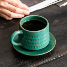 北欧风陶瓷水杯咖啡杯套装创意复古马克杯牛奶早餐杯花茶杯定LOGO