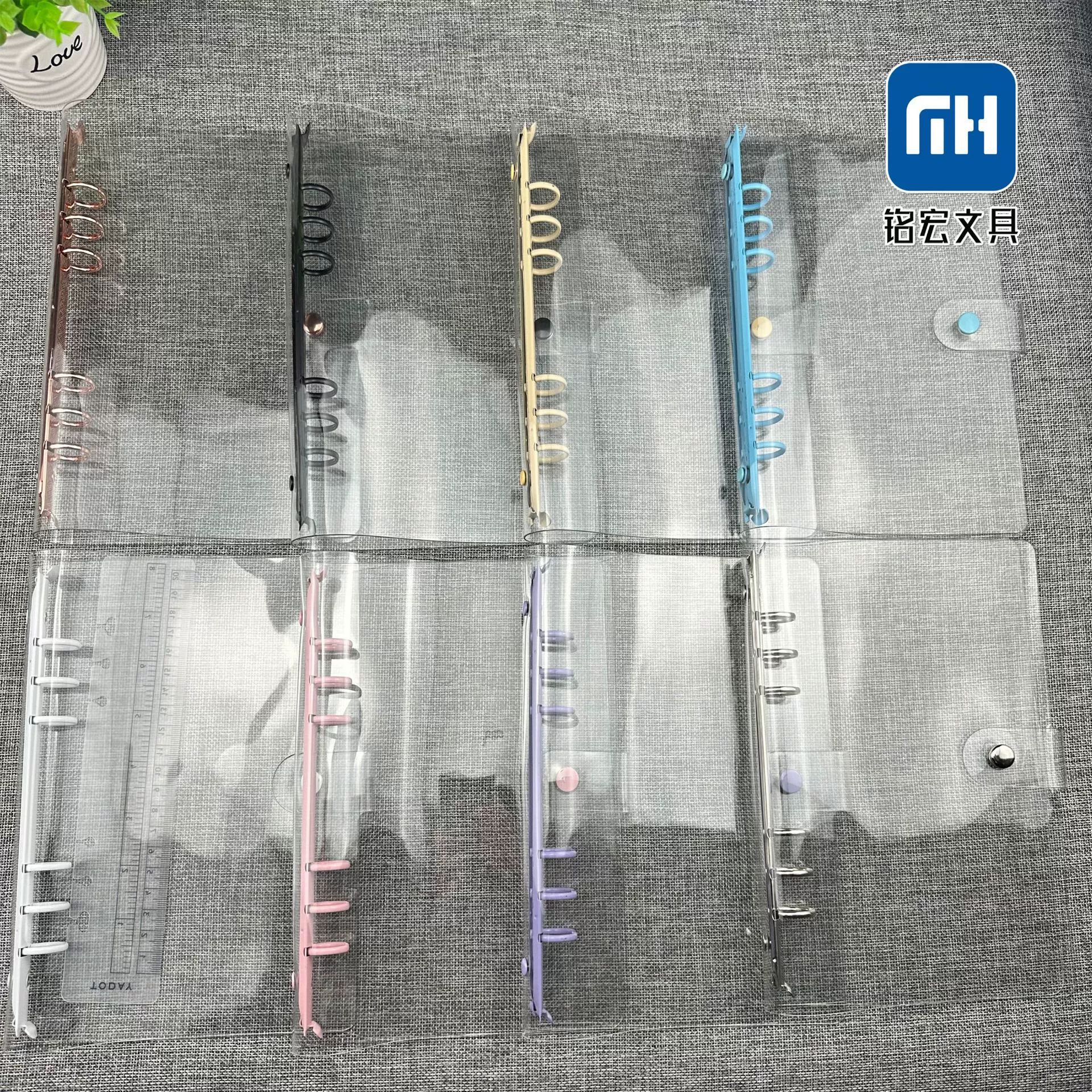 Прямая поставка производителя корейской серии ins переплет корпус a5a6 макарон конфеты 6 отверстий для путешествий Прозрачная ручная книга из ПВХ