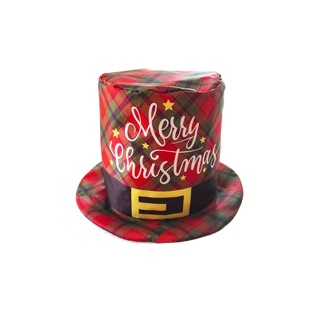 Nuevo sombrero de Navidad transfronterizo de EE.UU. Tío Sam sombrero navideño accesorios de decoración de dibujos animados para niños sombrero alto sombrero superior image 27