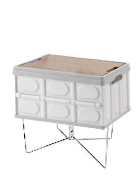 Outdoor Camping Box Moisture-proof Bracket Insulation Storage Box Base Stainless Steel Folding Bracket Quick Storage Rack
