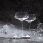 宽口蚀刻马提尼酒玻璃葡萄酒杯