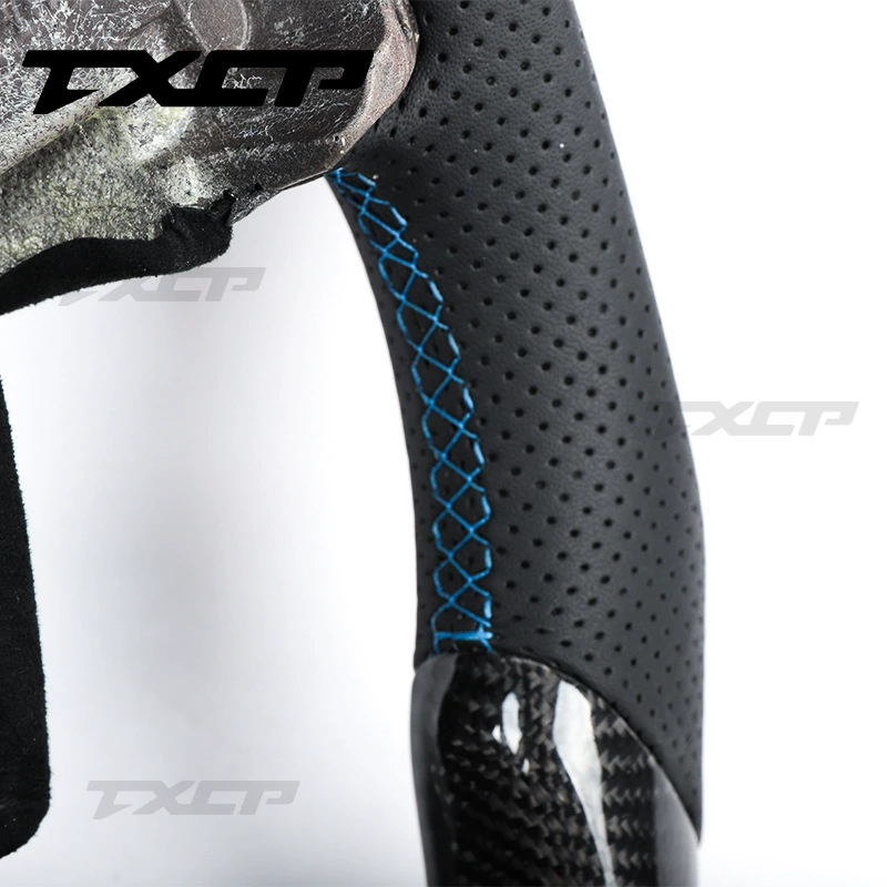 Modified steering wheel carbon fibre, racing car