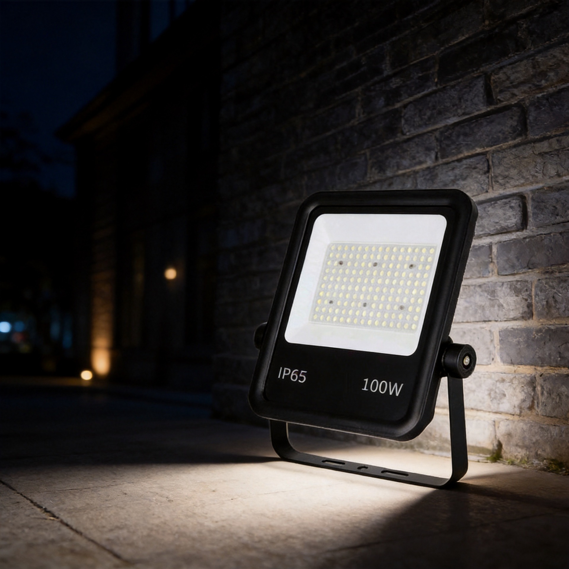 LED泛光灯高杆灯LED100W200W300W户外照明投光灯强光套件可加应急