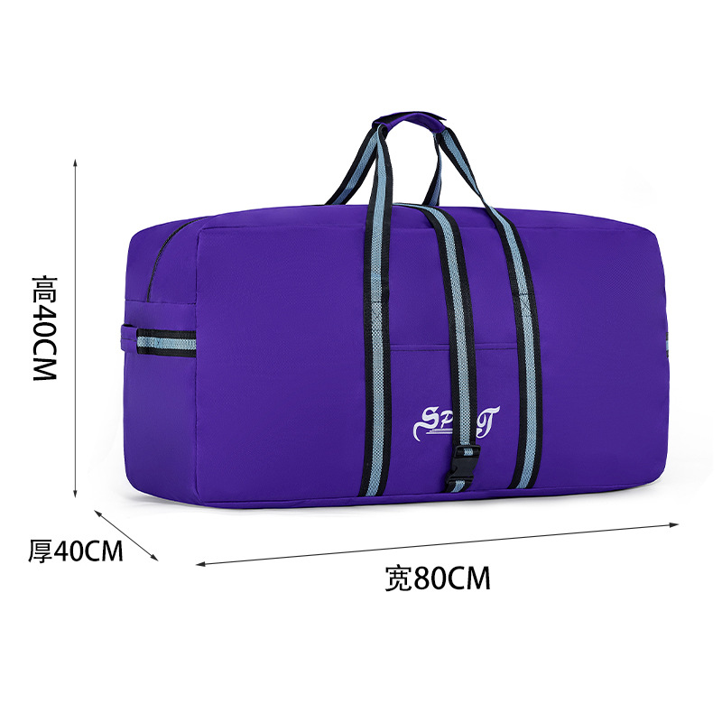 Bolsa de maleta plegable de gran capacidad de alojamiento de estudiantes ropa de cama Oxford tela bolsa de viaje
