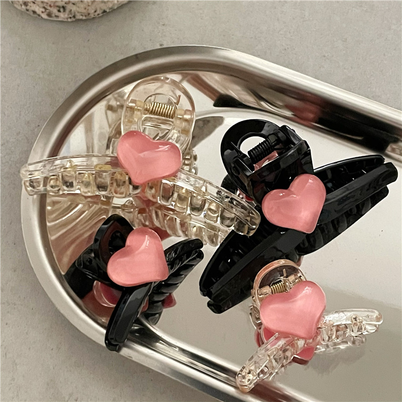 Hairpin Event & Party Supplies Fashion Women'S Heart Shape Arylic Hair Claws