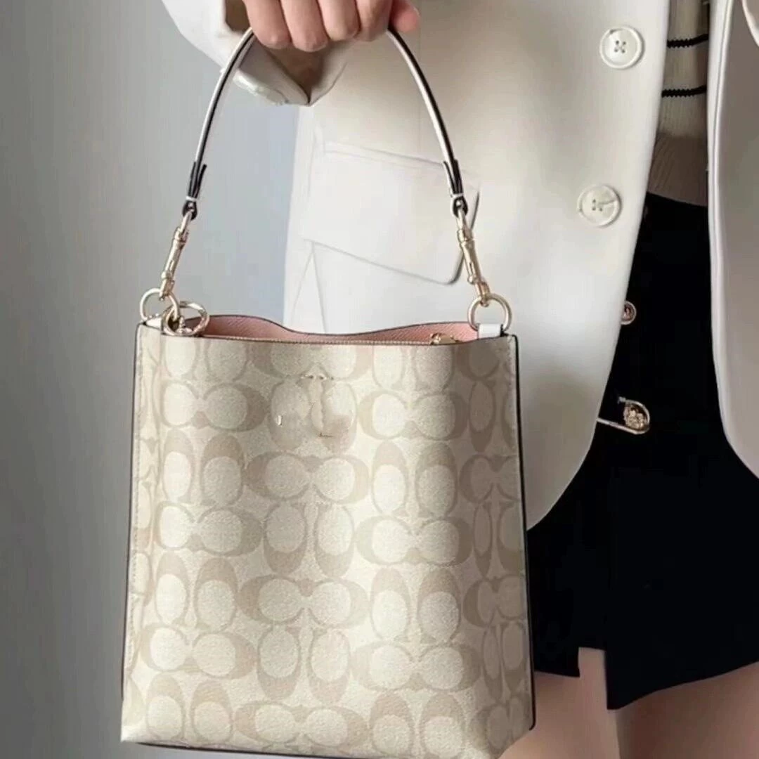 Сумка-ведро Mollie с цветочным узором и цветовыми блоками, элегантная сумка через плечо, сумка-кроссбоди для женщин, простая и универсальная.