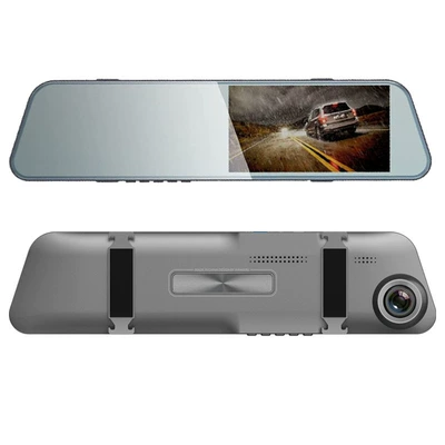 2025 New Rearview Mirror Driving Recorder Car Full-Screen Front and Rear Dual-Camera Ultra-High-Definition Night Vision Reversing Image (Naviqasiyalı ağıllı güzgülər) - package-1-card-not-included-you-need-to-insert-your-own-card-single-lens-hd-model-plastic-case-touch-screen