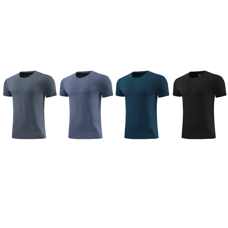 Sports T-shirt Loose Casual Ice Silk Fitness Quick-drying Short-sleeved Men's Basketball Training Clothes Running Top Summer Clothes