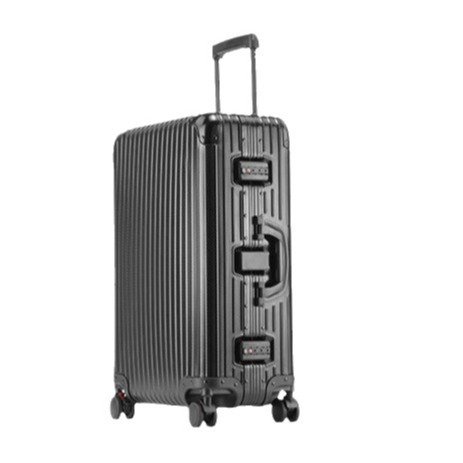 Classic model newly upgraded high-end aluminum magnesium alloy pull-along suitcase, men's lockable box, small carry-on travel case