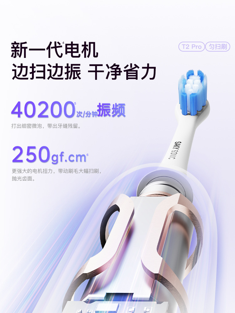 Shuguanqi Electric Toothbrush Adult Sonic Soft Bristles Automatic Couple Male and Female Students Gift Gift Box Set T2 Customer