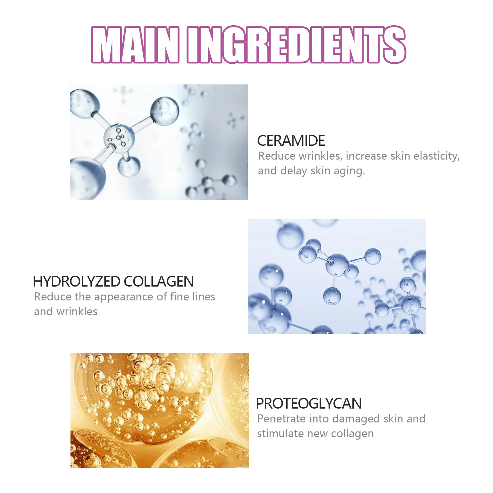 L'essenza pre-fiala di ceramide EELHOE indebolisce le linee sottili, ricostituisce l'acqua e il collagene può migliorare l'antirughe della pelle_voghion.com