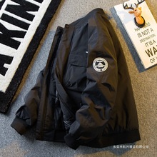 男装美式复古工装羽绒服男款冬季2025新款男士棒球服夹克保暖外套