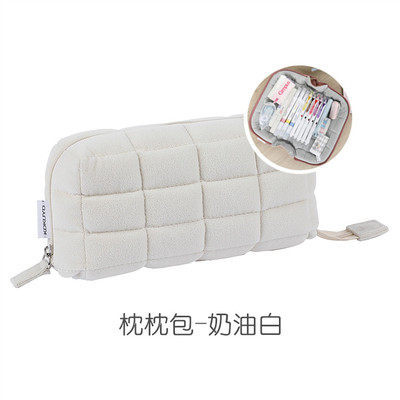 Japonés kokuyo Guoyu nemunemu almohada bolsa lápiz fresco lindo bolsa de almacenamiento almohada suave y cómodo