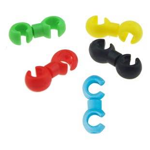 Bicycle Cable Buckle, Mountain Road Bike Cable Tube, Oil Pipe Organizer, 360-Degree Turn C Buckle, 10 Packs of S Buckles