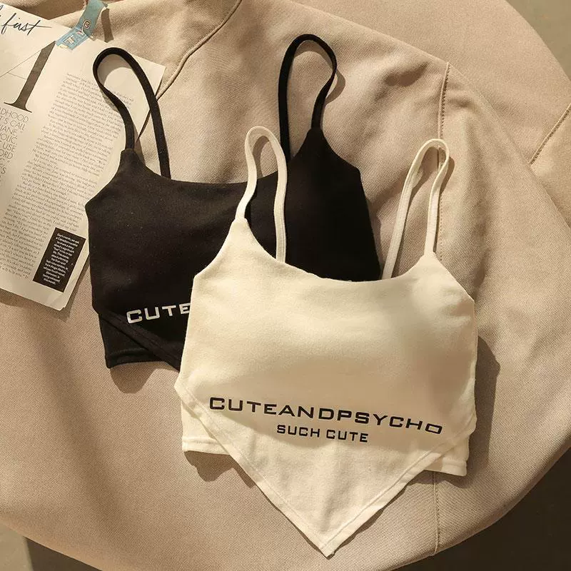 Уникальный Квадратный маленький слинг женская верхняя одежда горячая девушка сексуальный обтягивающий с нагрудной подкладкой нерегулярный жилет короткий базовый топ