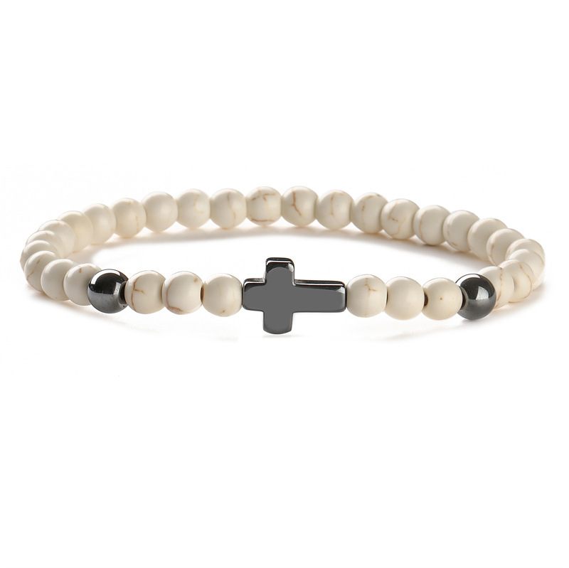 Fábrica directa de piedra natural 6MM ojo de tigre pino pulsera de cuentas pulsera de cuentas de color pulsera de joyería pulsera