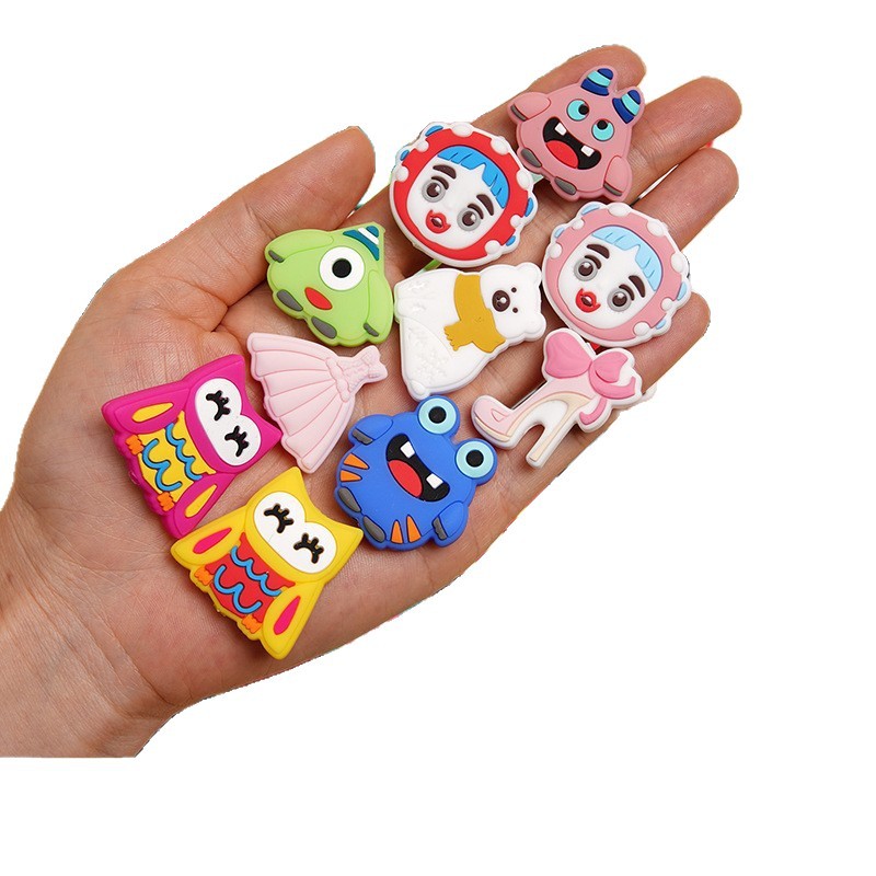 Los niños DIY hecho a mano accesorios de joyería perlas sueltas venta al por mayor granos de silicona grado alimenticio