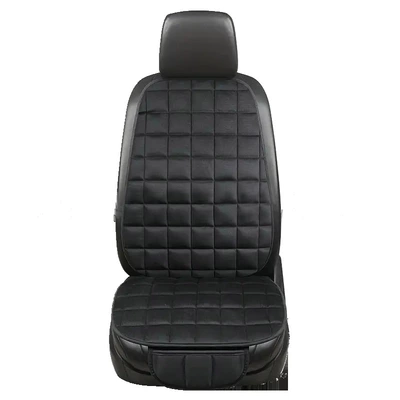Warm Winter Seat Cushion Main | Seat cushion, seat cover - black-single-seat-square-cushion-backrest-universal