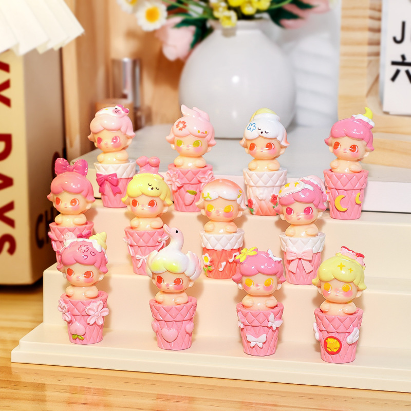 さくらカップ Diddy 樹脂かわいい人形 diy デスクトップ装飾品 Douyin ライブルームペアリングブラインドボックス卸売|undefined
