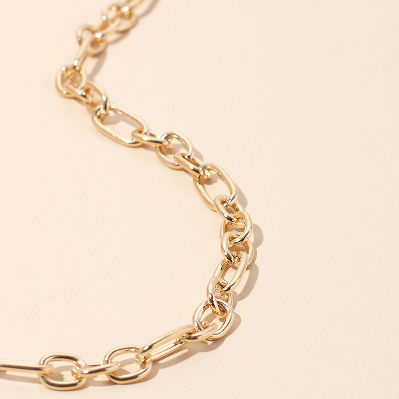 Simple geometric bracelet necklace combination