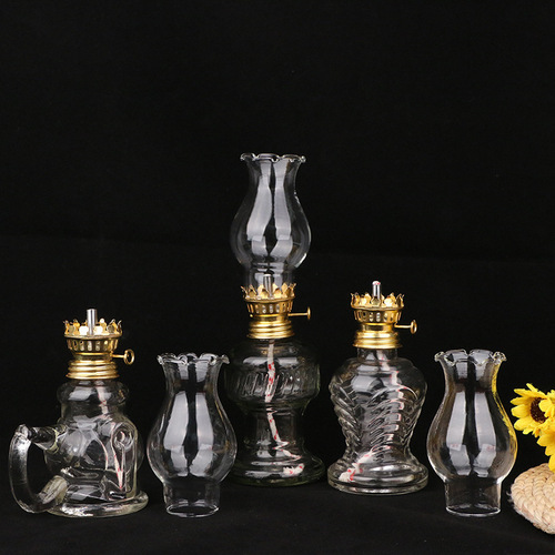 Outdoor old-fashioned retro kerosene lamp fire water lamp for Buddha wick candle stand ornaments horse lantern wind lamp butter lamp