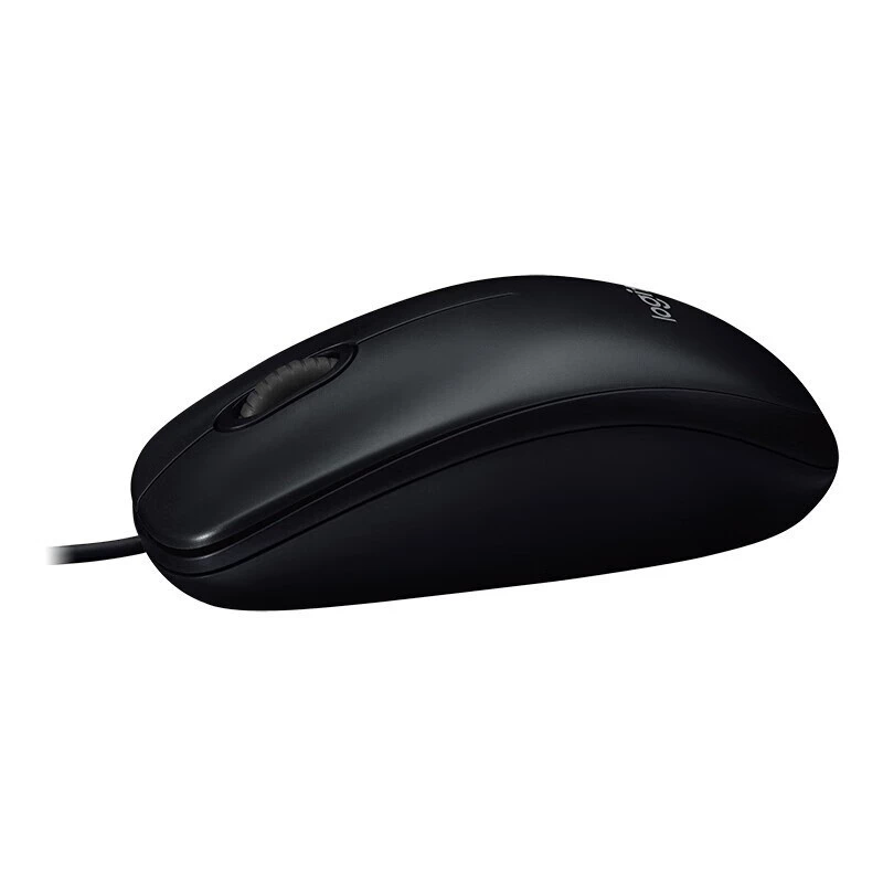 Проводная мышь Logitech B100 USB для дома, офиса, игр, ноутбука, универсальная мышь