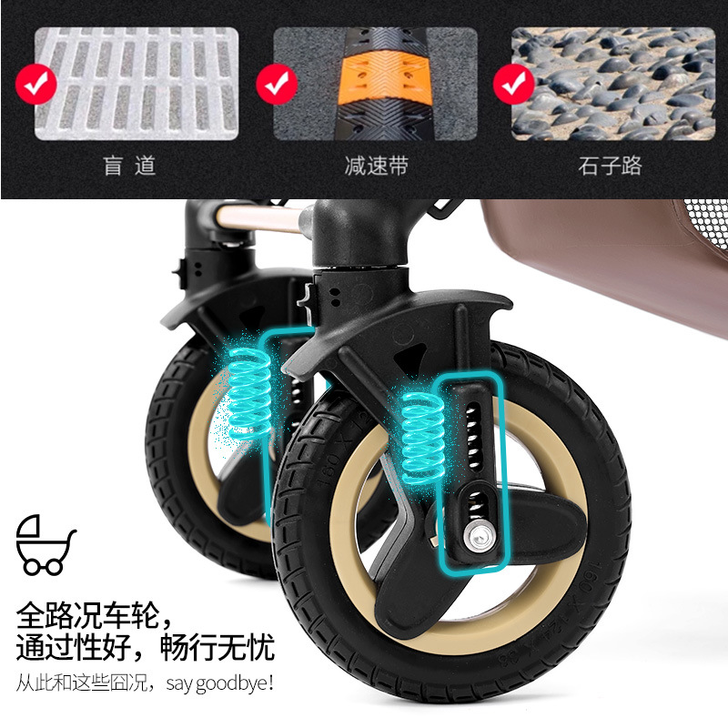 Cochecito de bebé Los recién nacidos pueden sentarse y acostarse