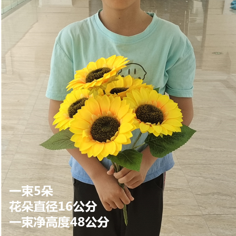 Reunión deportiva, actividades estudiantiles, baile, flores falsas coloridas, flores de plástico, flores de seda, baile, accesorios, ramo de simulación