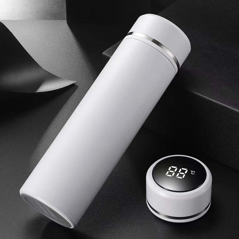 Taza de agua inteligente 316 de acero inoxidable 304 Taza recta de separación de té Regalo unisex Vaso de agua con aislamiento de letras de negocios