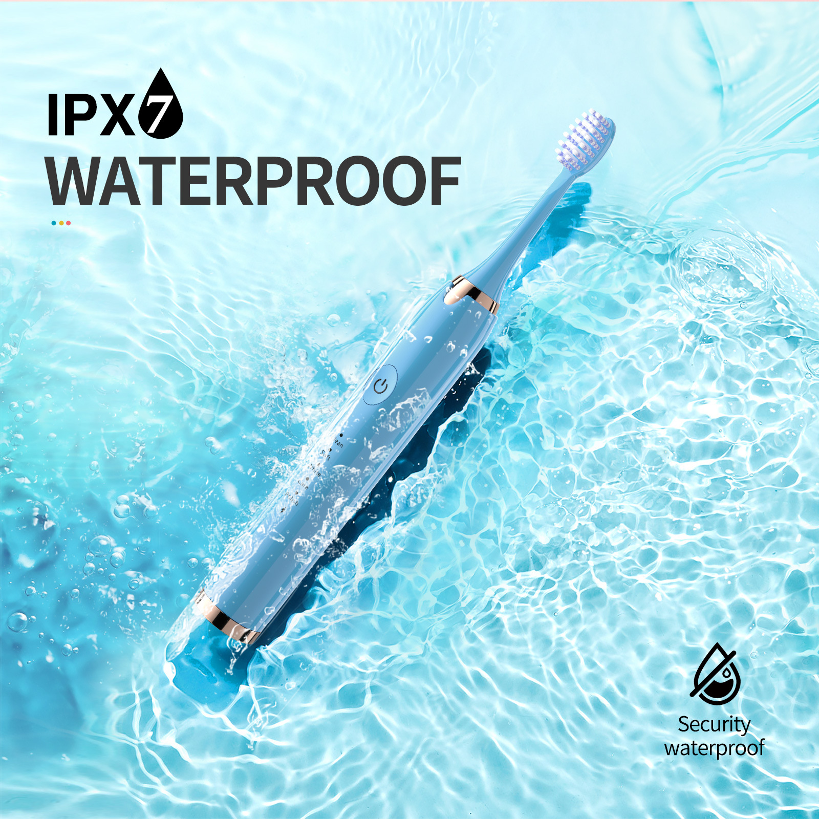 Cross-border intelligent sonic electric toothbrush couple USB fast charge charging whole body water washing magnetic levitation toothbrush 