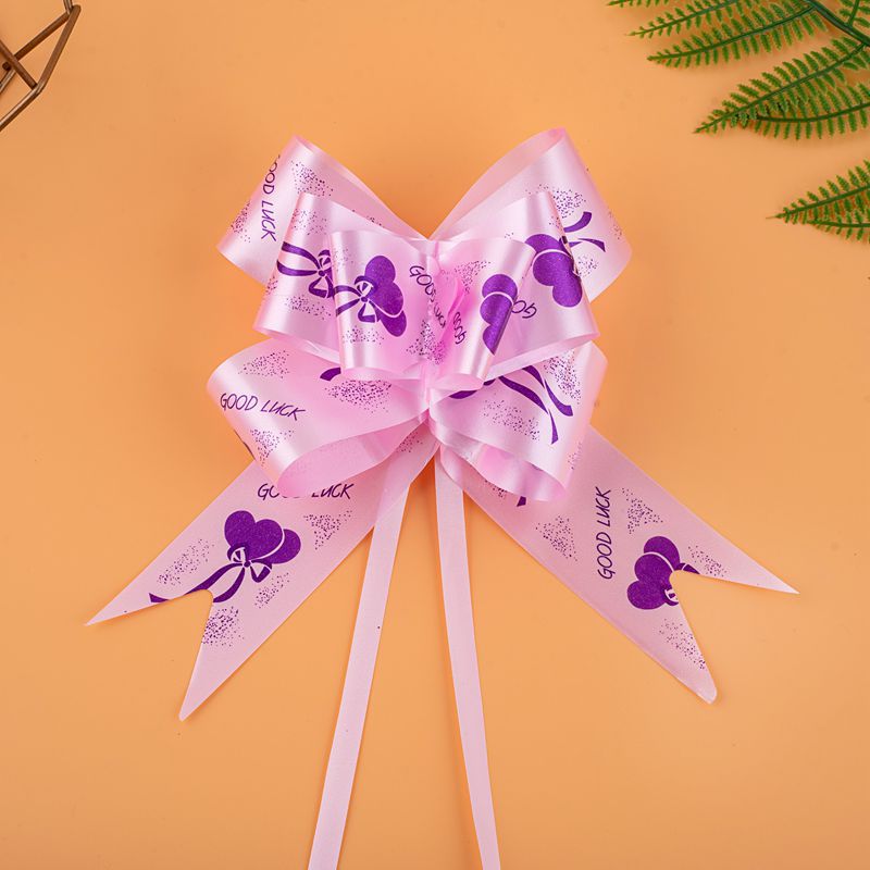 Transfronterizo Nuevo 50 globo impresión arco mano tirar flor regalo embalaje decoración tire flor cinta versión fresca