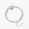 Genuine design retro woven brand bracelet for beloved, 925 sample silver