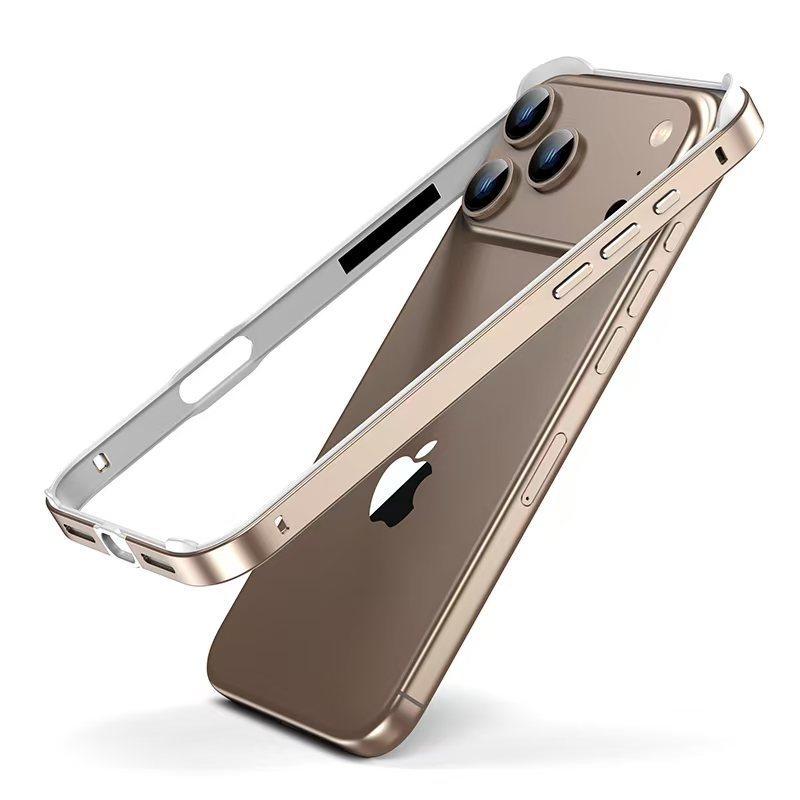 适用iphone17promax金属边框保护套苹果17硅胶加金属框防摔保护壳|undefined