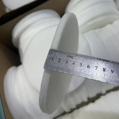 白色1公分高薄圓形中密度海綿圓片墊包裝片10毫米厚海綿圓柱體棒