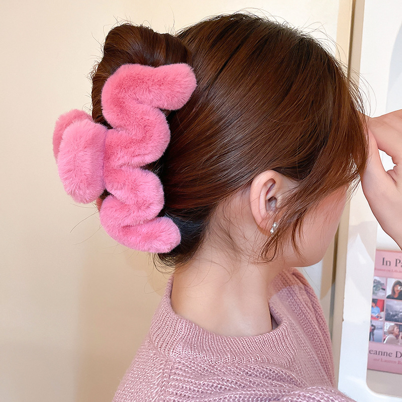 Peluche oversize, forcina per capelli Cloud, volume per capelli, dopamina, dolce ricciolo per capelli, accessorio per capelli con clip a forma di squalo_voghion.com