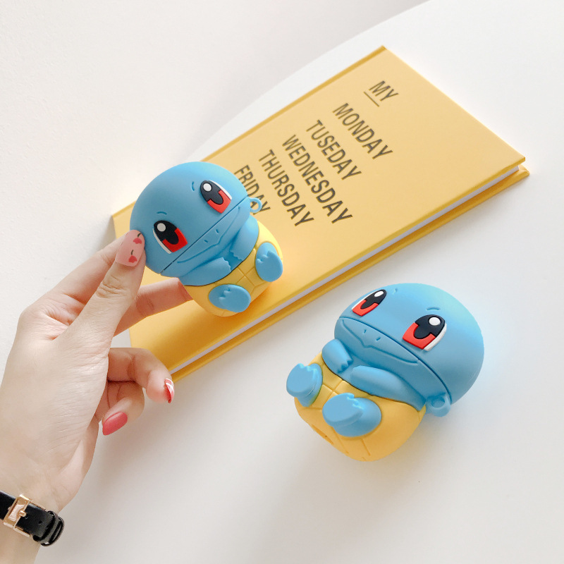AirPods Protective Case Pok&eacute;mon Cartoon Silicone Apple Gen 2 Bluetooth Earphone Cover Anti-Slip Soft Shell Compatible