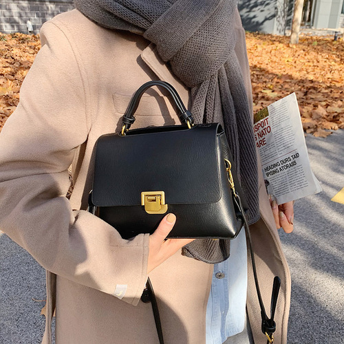 Retro Casual Texture Women's Small Handbag 2024 New Arrival Bags Trendy Fashion Top Handle Bag Ins Single Shoulder Crossbody Bag