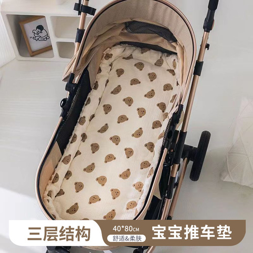Baby stroller pad newborn wholesale soft and comfortable baby-walking thick pinto cotton pad in stock with drop shipping