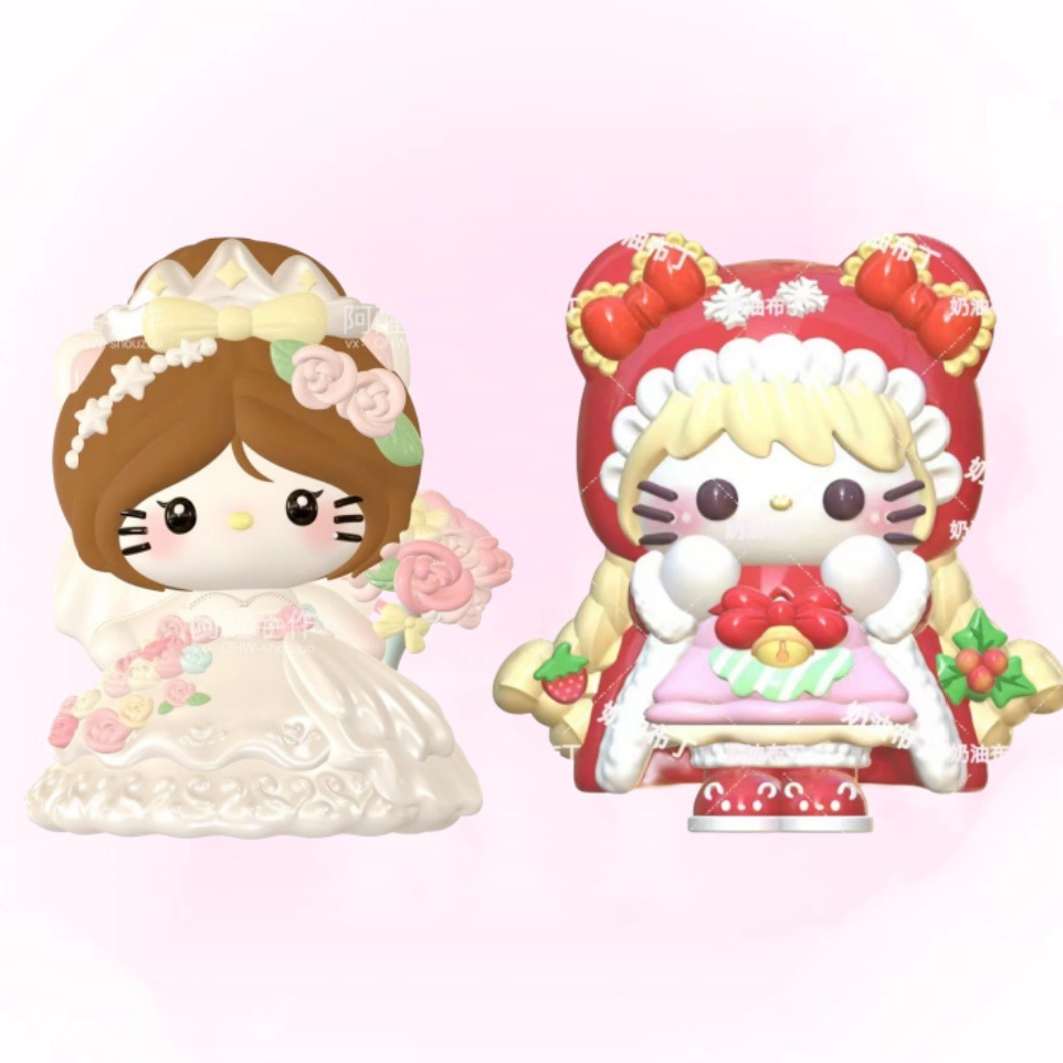 无痕新娘小红帽KT猫手绘工新款涂鸦模具彩绘石膏娃娃乳胶立体磨具