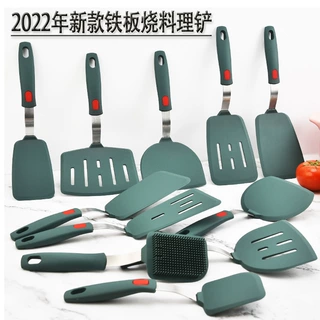 现货硅胶烹饪用具铁板烧料理铲不粘锅硅胶锅铲煎饼漏铲玉子烧铲