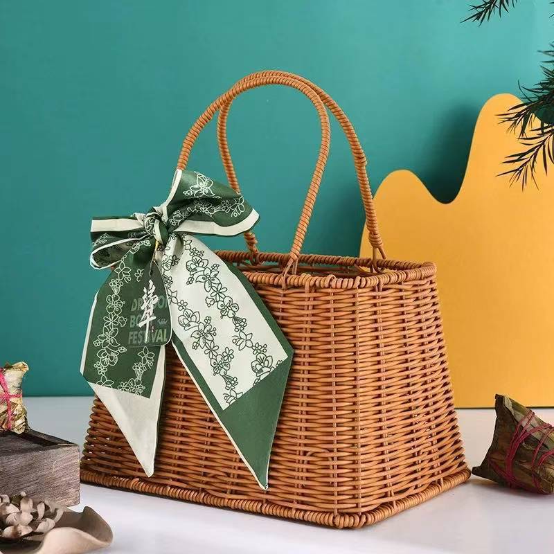 Подарочная коробка, шелковый шарф, серия - зеленый цветок, виноградная лоза